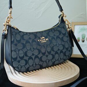 Coach Blue Signature Shoulder Bag